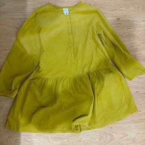 Yellow Corduroy Dress